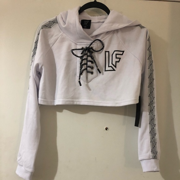 New! LF tie up cropped hoodie NWT - Picture 6 of 6